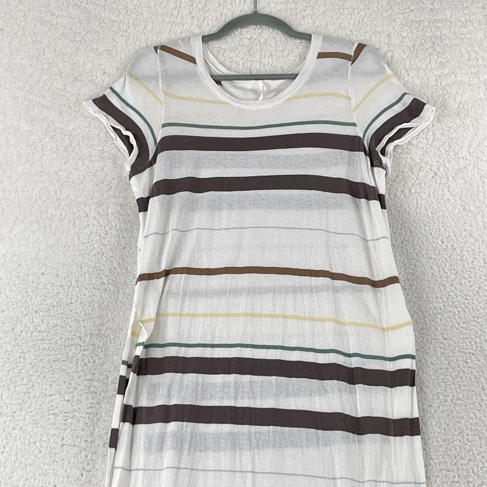Free People White Too Legit Maxi Side Slit Tunic Dress‎ Womens SS Size Medium